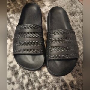 WOMENS ADIDAS SLIDES 9 BLACK